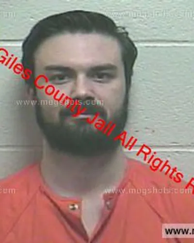 Booking photo of Justin Wade Hatfield, Giles County, Mar 4, 2020
