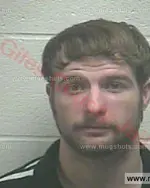 Booking photo of TRAVIS Wayne ROWLAND, Giles County, Dec 11, 2016