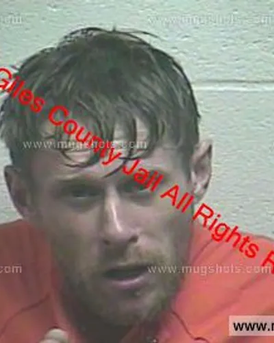 Booking photo of James White, Giles County, Mar 30, 2020