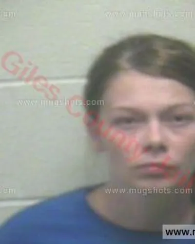 Booking photo of Erica Whitehead, Giles County, Dec 17, 2015