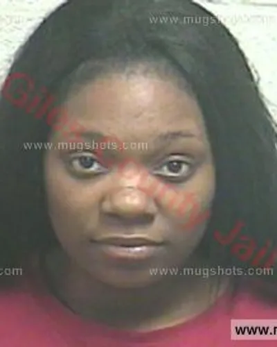 Booking photo of Tasia Symone Paige, Giles County, May 25, 2016
