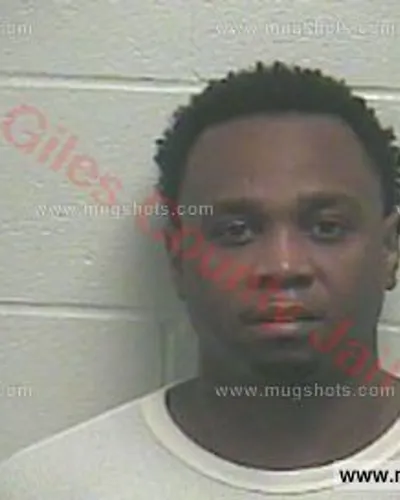 Booking photo of Triston Lee Harris, Giles County, Feb 18, 2016