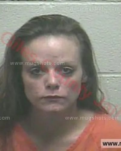 Booking photo of Amber Nicole Eells, Giles County, Mar 14, 2017