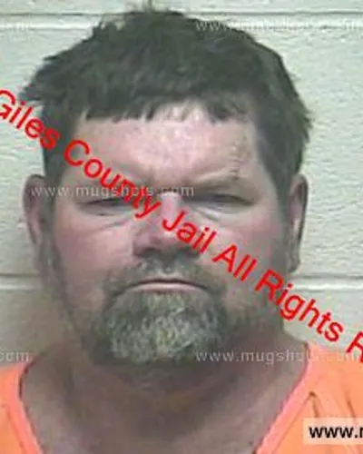 Booking photo of Steven Shrader, Giles County, Jan 6, 2020