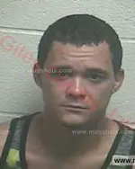 Booking photo of Dustin Dean Burrow, Giles County, Aug 31, 2016