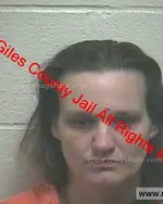 Booking photo of Melissa Dawn Franklin, Giles County, Jan 12, 2019
