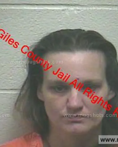 Booking photo of Melissa Dawn Franklin, Giles County, Jan 12, 2019