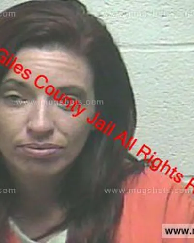 Booking photo of Michelle Catherine Bates, Giles County, Dec 28, 2018