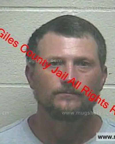 Booking photo of Bryan Gibson, Giles County, Apr 23, 2019