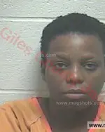 Booking photo of Latoya Nakie Harris, Giles County, Nov 25, 2016