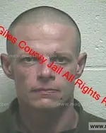 Booking photo of Jackie Dean Miller Jr., Giles County, Dec 18, 2019