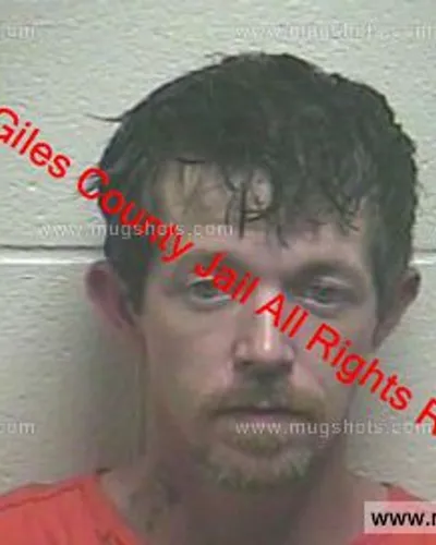 Booking photo of Jeremy Parrish, Giles County, May 20, 2020