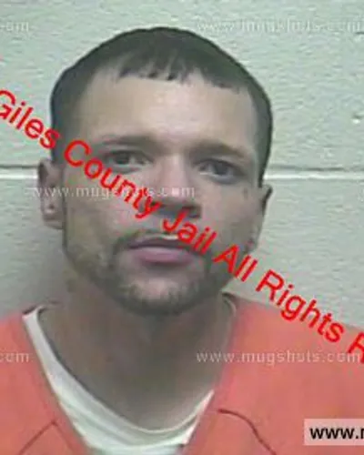 Booking photo of Christopher Ryan Griffis, Giles County, Jan 19, 2019