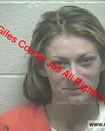 Booking photo of Katie Eileen Davison, Giles County, Dec 25, 2018