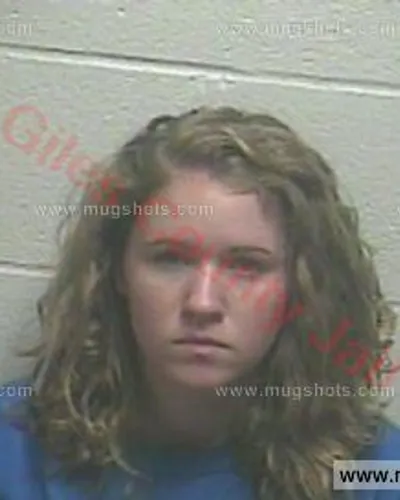 Booking photo of Lydia Kirk, Giles County, Sep 24, 2016