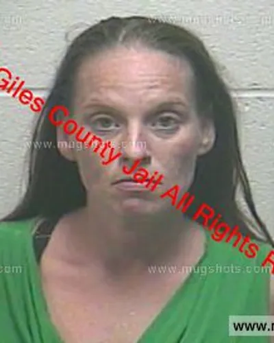 Booking photo of Lori Reeves, Giles County, Oct 2, 2019