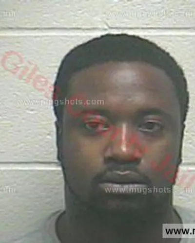 Booking photo of Da'Shawn Lawrence Shyes, Giles County, Feb 17, 2018