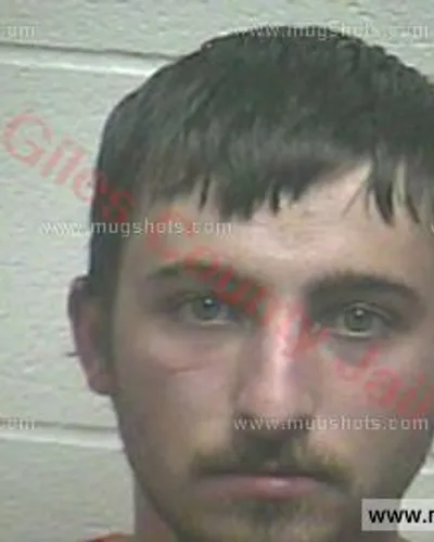 Booking photo of Andrew Ellis Cone, Giles County, Apr 8, 2016