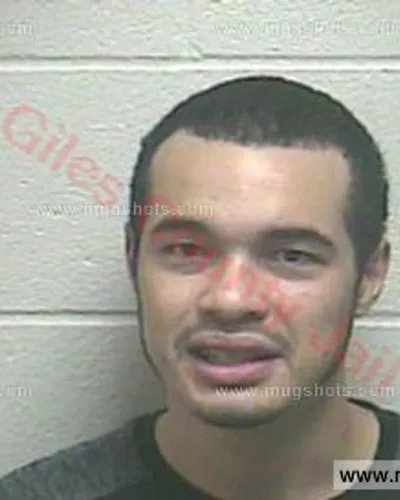 Booking photo of Adam Triston Garcia, Giles County, Dec 1, 2017