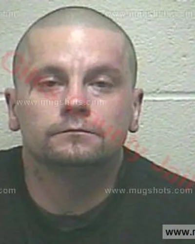 Booking photo of Bradley Dean Woodard, Giles County, Jan 18, 2018