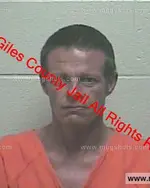 Booking photo of Jackie Dean Miller Jr., Giles County, May 24, 2019