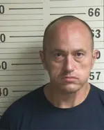 Booking photo of Travis Dean Moore, Hamblen County, Apr 23, 2025