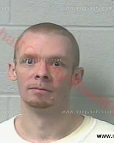 Booking photo of Dustin Pople, Marshall County, Feb 15, 2016