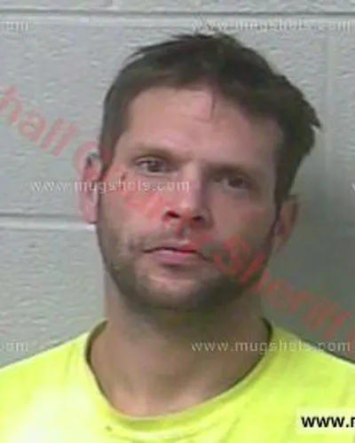 Booking photo of Aaron Aldrich, Marshall County, Nov 15, 2017