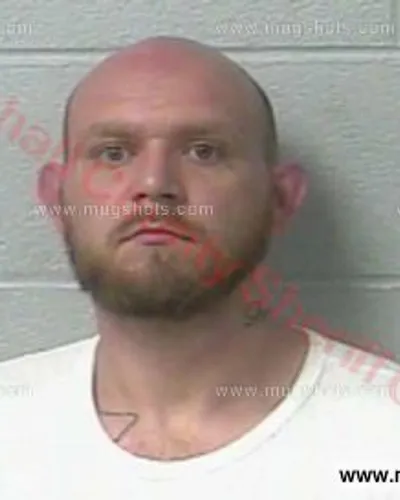 Booking photo of Dustin Alsup, Marshall County, Feb 1, 2018