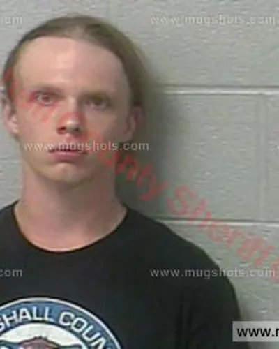 Booking photo of Andrew Armstrong, Marshall County, Oct 7, 2017