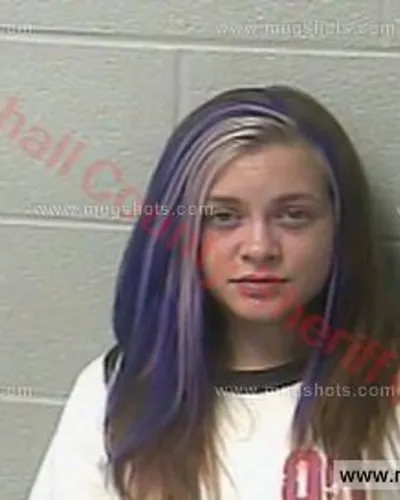 Booking photo of Amber Beth Cobble, Marshall County, Aug 21, 2017