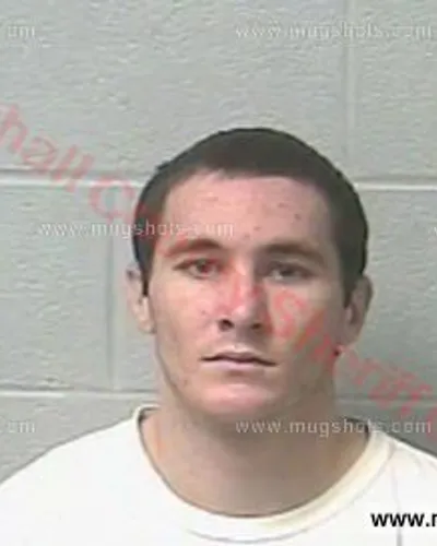 Booking photo of Matthew Ryan Reed, Marshall County, May 1, 2017