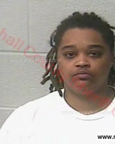 Booking photo of Candace Gordon, Marshall County, Feb 25, 2017