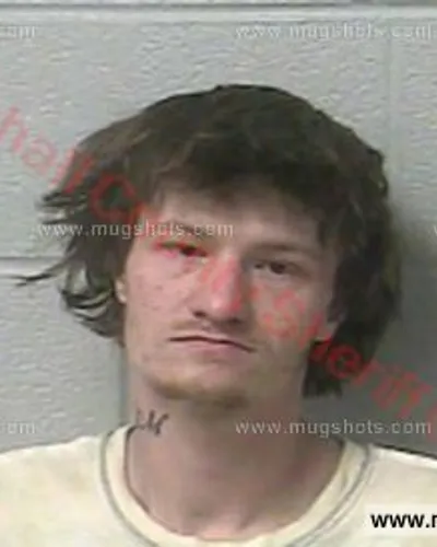 Booking photo of Trevor Keith Merrow, Marshall County, Jan 31, 2018