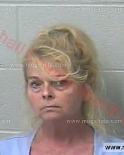 Booking photo of Cindy Burkett, Marshall County, May 3, 2016