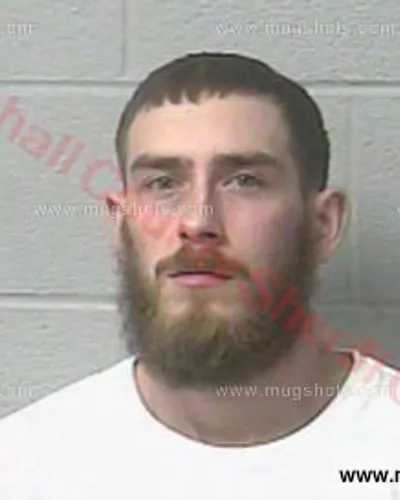 Booking photo of Trevor Carter, Marshall County, Apr 5, 2016