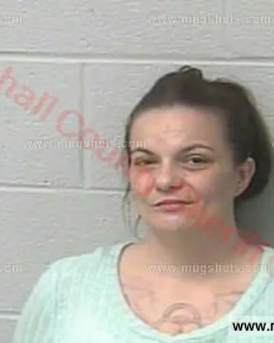 Booking photo of Alicia Danielle Flickinger, Marshall County, May 1, 2018