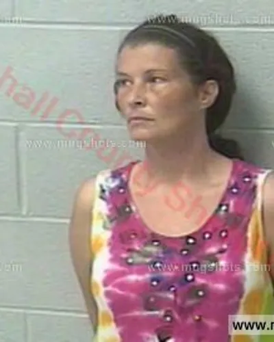 Booking photo of Karen Bernice Trentham, Marshall County, Oct 7, 2016