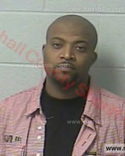Booking photo of Adrian Newbill, Marshall County, Feb 15, 2016