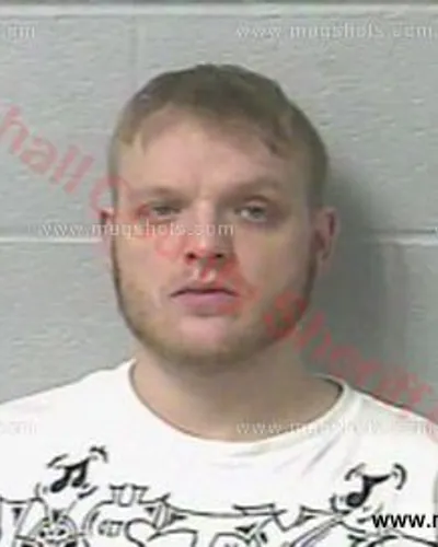 Booking photo of Adam Jenkins, Marshall County, Mar 27, 2017