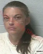 Booking photo of Misty Dawn Powell, Marshall County, May 26, 2018