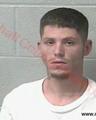 Booking photo of Mitchell Warren Baker, Marshall County, Feb 19, 2018