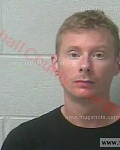 Booking photo of Cory Cantrell, Marshall County, May 3, 2016