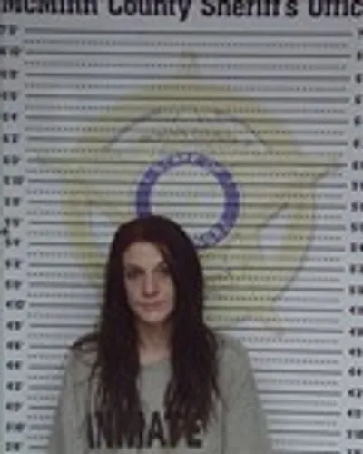 Booking photo of Megan Alfredo, McMinn County, Nov 9, 2025