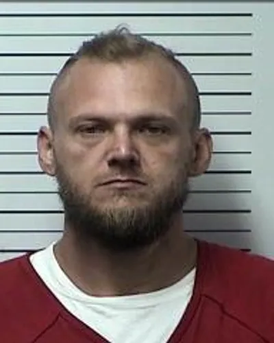 Booking photo of RANDALL SCOTT JR STRADER, Rhea County, Oct 18, 2025